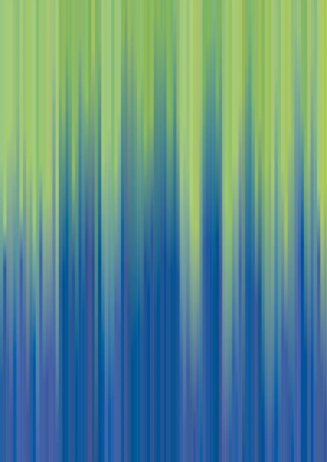 Vertical stripes fading from lime green at the top to deep blue at the bottom