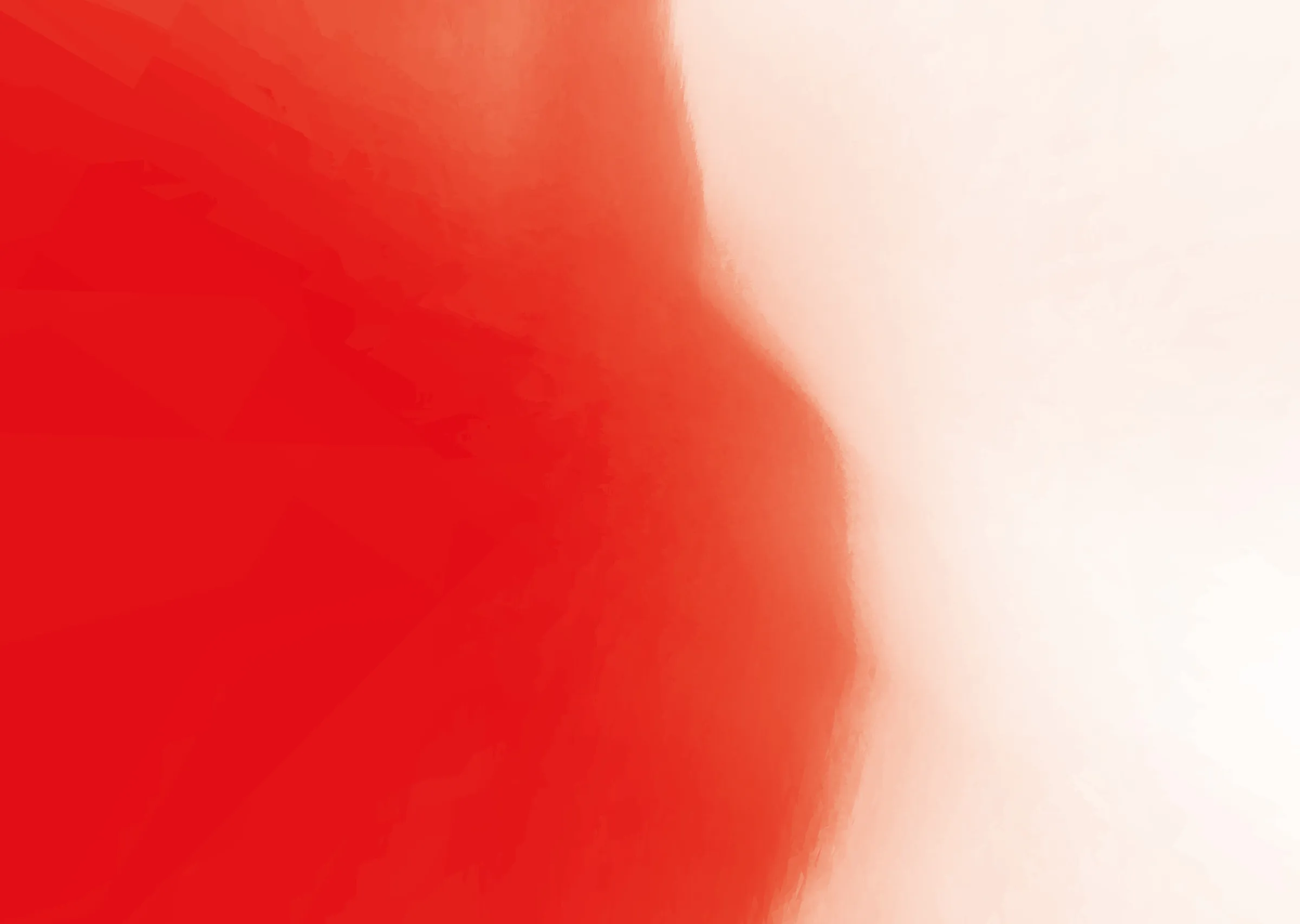 Soft red gradient fading into pale cream on the right